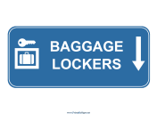 Airport Baggage Lockers Down