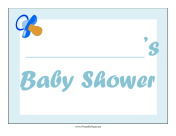 Baby Shower Boy Lawn