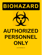 Biohazard Authorized Personnel