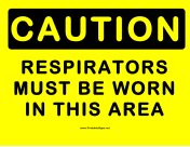 Caution Respirators