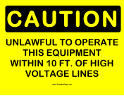 Caution Unlawful