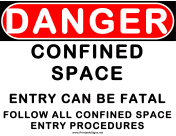 Danger Confined Space Can be Fatal