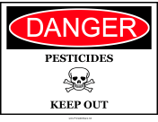 Danger Pesticides Keep Out