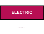 Digging Sign Electric