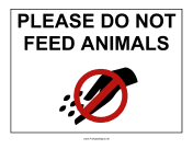 Do Not Feed Animals