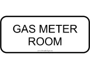 Gas Meter Room