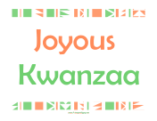 Joyous Kwanzaa