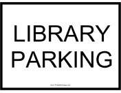 Library Parking