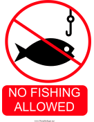 No Fishing Allowed