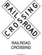 Railroad Crossing-X