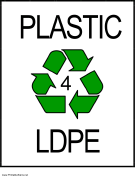 Recycle Plastic type 4
