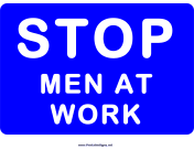 Stop Men At Work