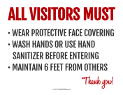 Visitor Requirements