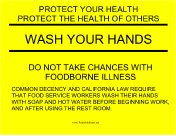Wash Hands Yellow