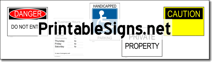 Printable Signs