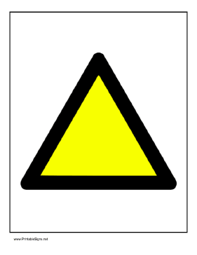 Caution Triangle Sign