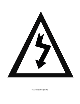 Danger High Voltage Graphic Sign