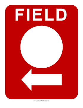 Field Number Left Sign