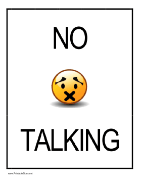 No Talking Sign