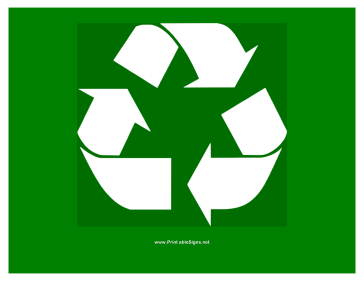 Recycle Logo Sign