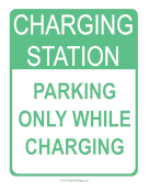 EV Charging Station sign