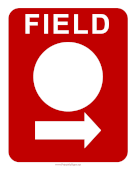 Field Number Right sign