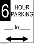Six Hour Parking