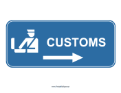 Airport Customs Right
