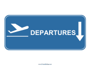 Airport Departures Down