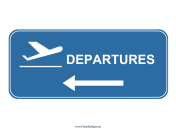 Airport Departures Left