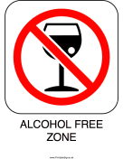 Alcohol Free Zone