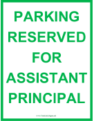 Assistant Principal Parking