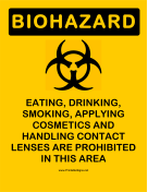 Biohazard Dont Store Food