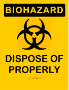 Biohazard Proper Disposal