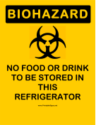 Biohazard Refrigerator