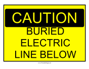 Buried Electric Line Hazard