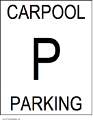 Carpool Parking