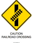 Caution-Railroad Crossing