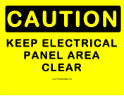 Caution Electrical Panel