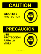 Eye Protection Bilingual