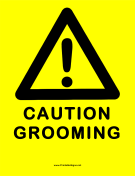 Grooming Warning