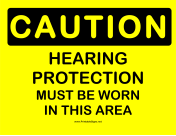 Caution Hearing Protection
