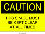 Keep Space Clear