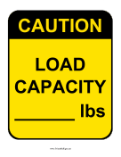 Caution Load Capacity