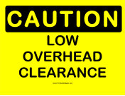 Caution Low Clearance