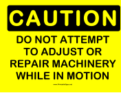 Caution Machinery