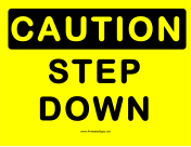 Caution Step Down