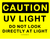 Caution UV Light 2