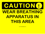 Caution Wear Breathing Apparatus