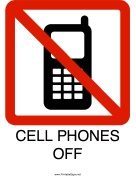 Cell Phones Off